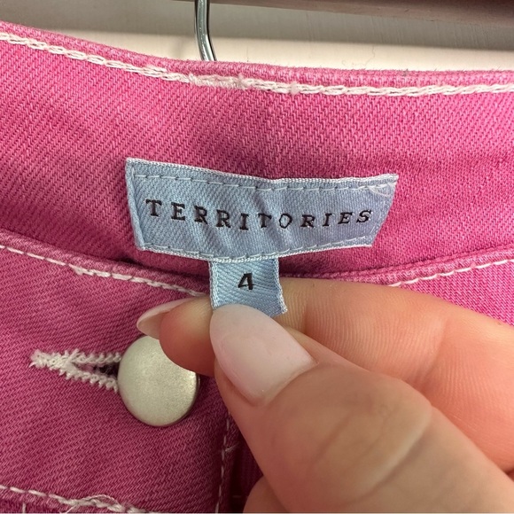 Territories Women’s Y2K Bootcut Pants. Pink. 4. - Picture 3 of 7